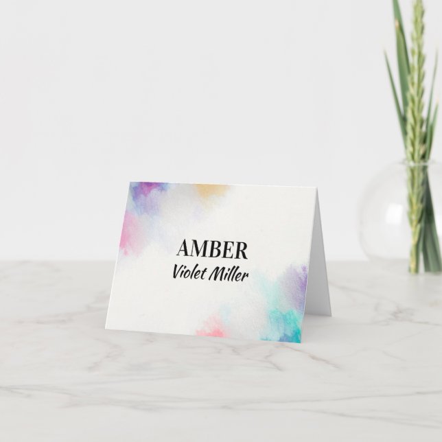 Painted Canvas Note Card (Front)