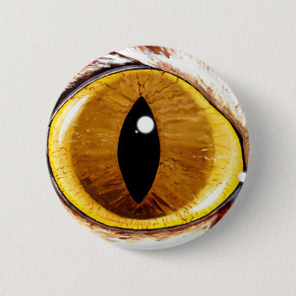 Painted Cat's Eye 2 Inch Round Button