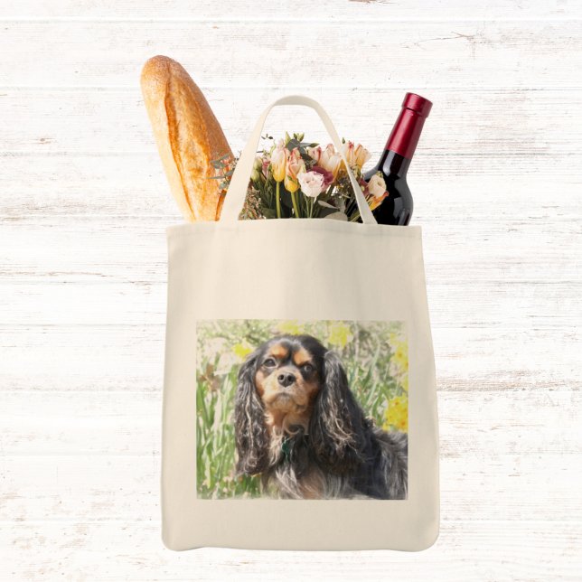 Painted Cavalier King Charles Spaniel Tote Bag (Creator Uploaded)