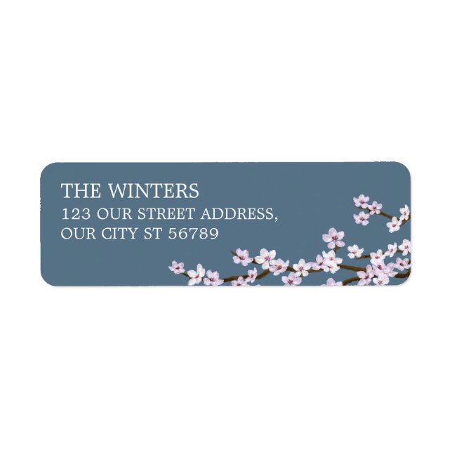 Painted Cherry Blossoms Wedding (Front)