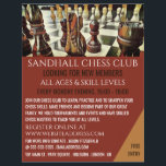 Painted Chess Board, Chess Club Advertising Flyer<br><div class="desc">Painted Chess Board,  Chess Club Advertising Flyers By The Business Card Store.</div>