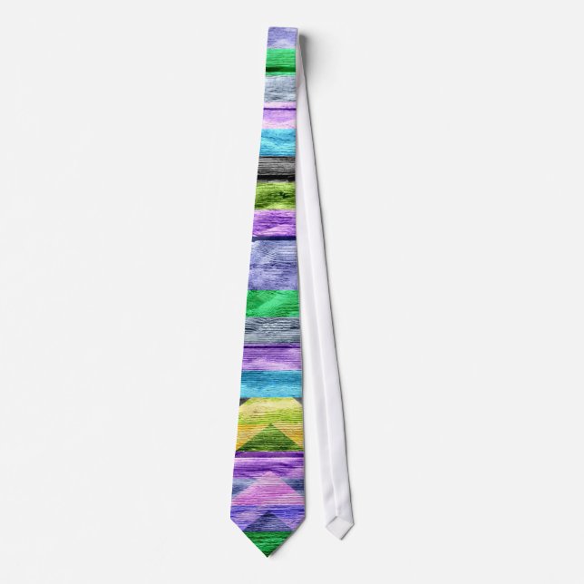 Painted Chic Trendy Chevron Tie (Front)