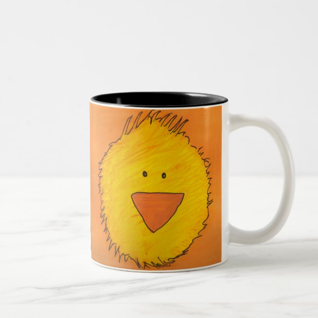 Painted Chick Two-Tone Coffee Mug (Right)