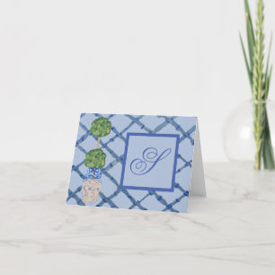 Painted Chinoiserie Ginger Jars Jar  Thank You Card