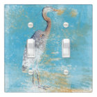 Painted Coastal Great Blue Heron Light Switch