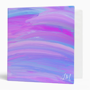 Painted Colours Personalized Binder