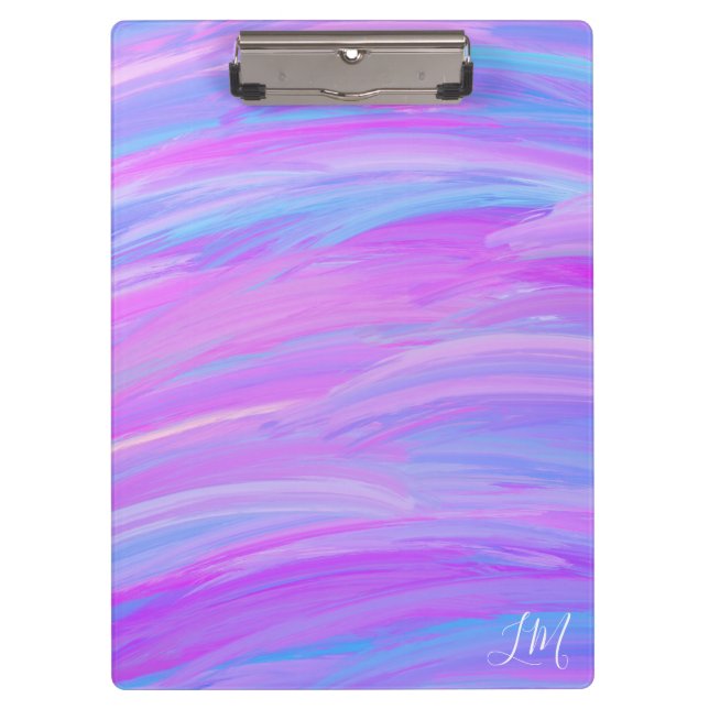 Painted Colours Personalized Clipboard (Front)