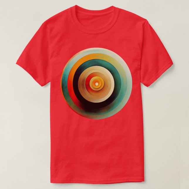 Painted Concentric Circles 8 T-Shirt (Design Front)
