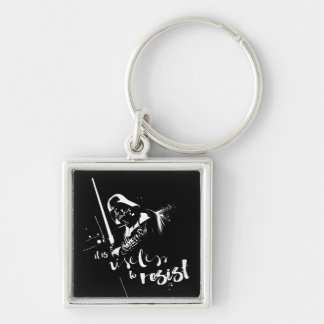 Painted Darth Vader: It Is Useless To Resist Keychain