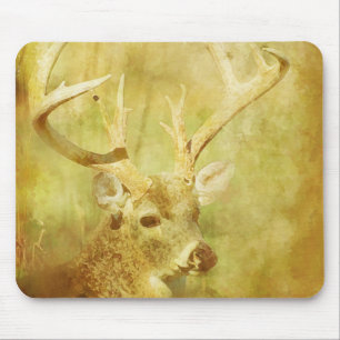 Painted Deer Mouse Pad