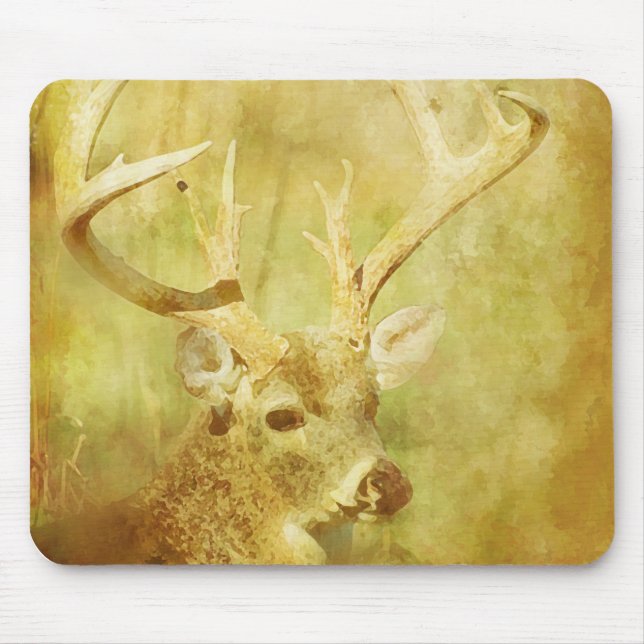 Painted Deer Mouse Pad (Front)