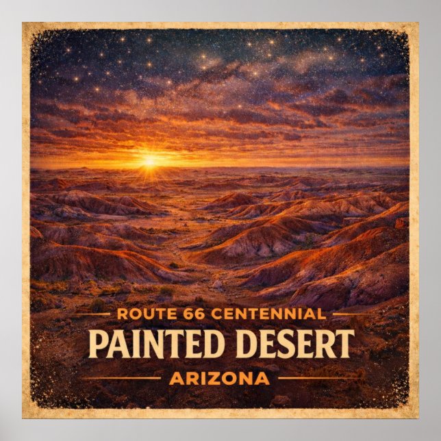 Painted Desert Arizona Centennial Poster (Front)