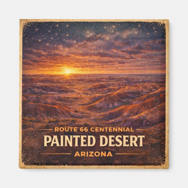 Painted Desert Arizona Twilight Centennial Magnet (Front)