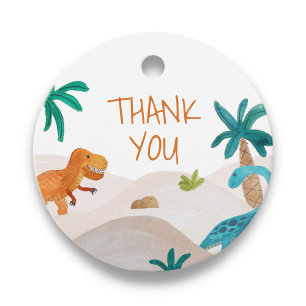 Painted Dinos  Favour Tags