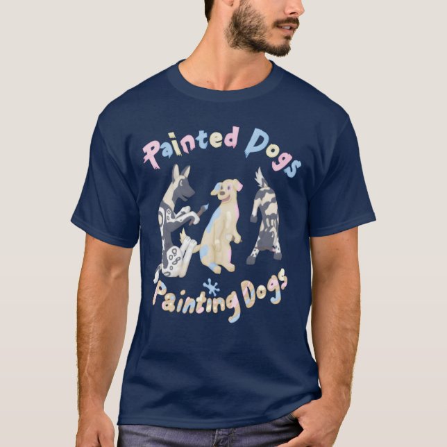 Painted Dogs Painting Dog family vintage T-Shirt (Front)