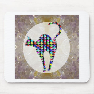 Painted Domestic animals Cats Kitten Pet Mouse Pad