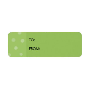 Painted Dots green small Gift Tag