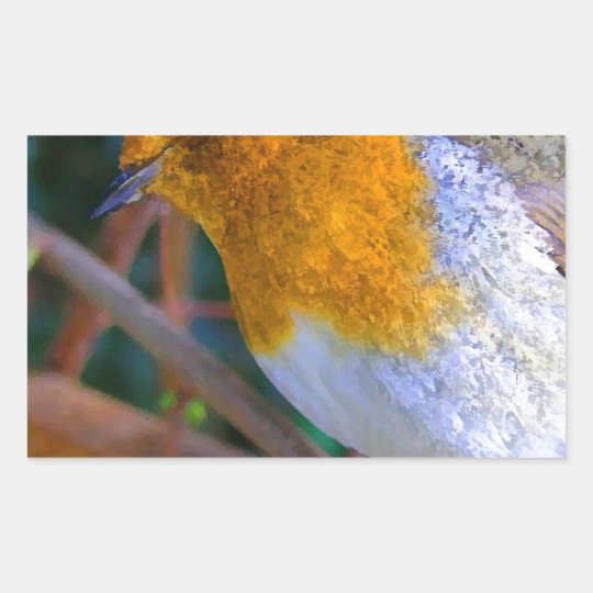 Painted Effect Robin Sticker