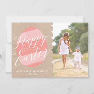 Painted Egg Photo Easter Card