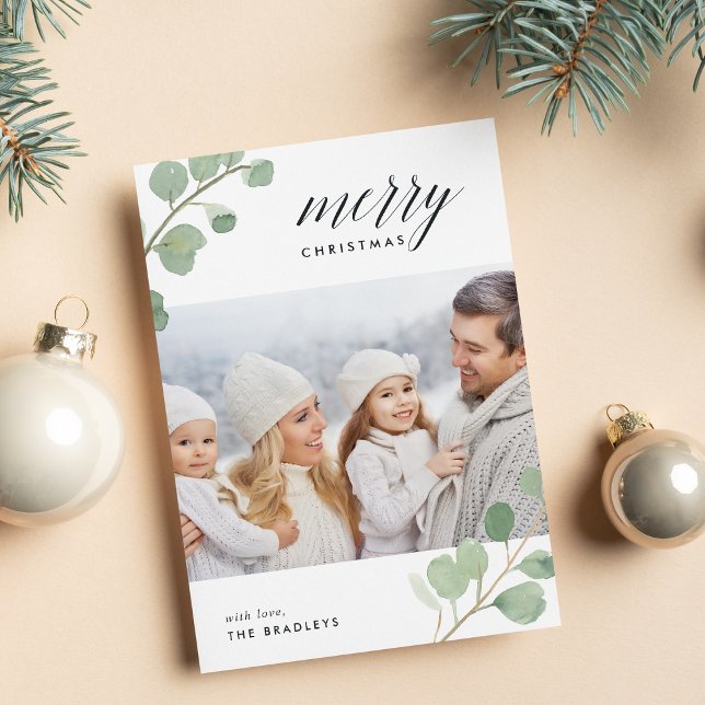 Painted Eucalyptus | Holiday Photo Card (Creator Uploaded)