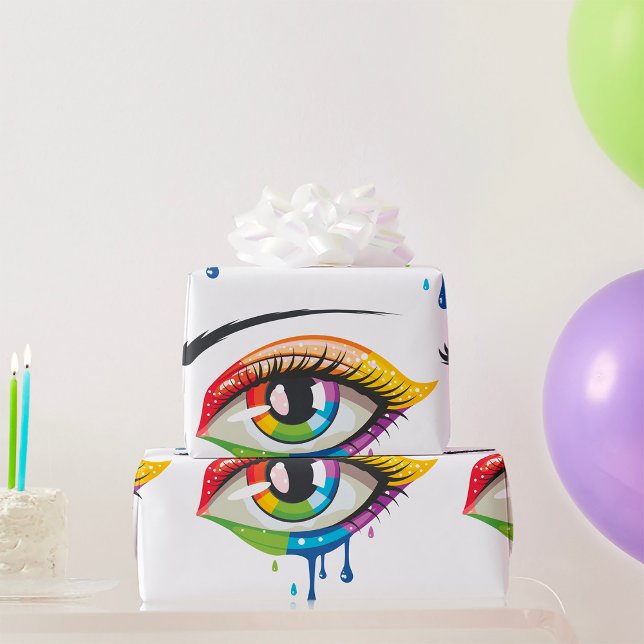 Painted Eye Wrapping Paper (Creator Uploaded)