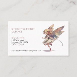 Painted Fairy Child Daycare Business Card