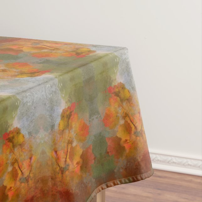Painted Fall Colours  Tablecloth (In Situ)