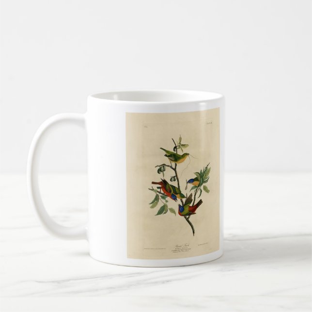Painted Finch (Bunting) Audubon's Birds of America Coffee Mug (Left)