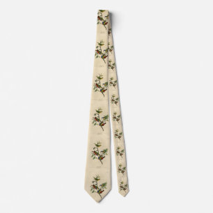 Painted Finch (Bunting) Audubon's Birds of America Tie