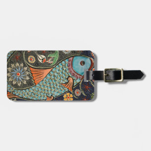 Painted Fish Luggage Tag
