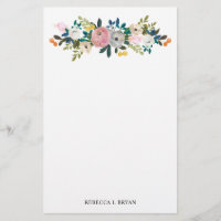 Painted Floral Blooms Spring Garden Garland