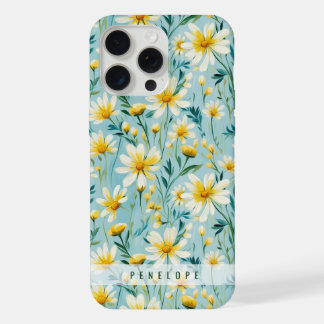 Painted floral pattern personalized iPhone case