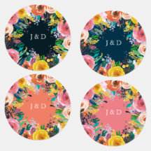 Painted Floral Wreath Initials Custom Fashion