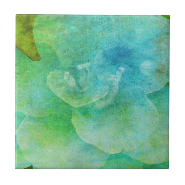 Painted Flower by Shirley Taylor Tile (Front)