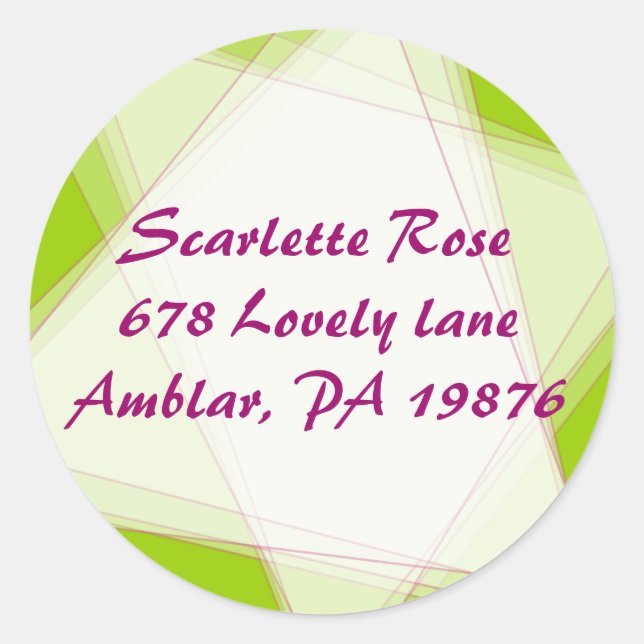 Painted Flowers Bar Bar Mitzvah Return Sticker (Front)