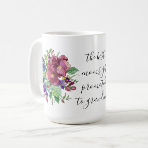 Painted flowers, for 1st time grandma coffee mug