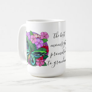 Painted flowers, for 1st time grandma coffee mug