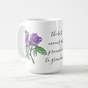 Painted flowers, for 1st time grandma coffee mug