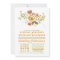 Painted flowers modern casual wedding invitation