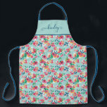 Painted Flowers Pattern Apron<br><div class="desc">Image by Sunny Designs | Shutterstock. Image ID: 189767312 | This pattern features brightly coloured painted flowers.</div>