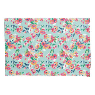 Painted Flowers Pattern Pillowcase