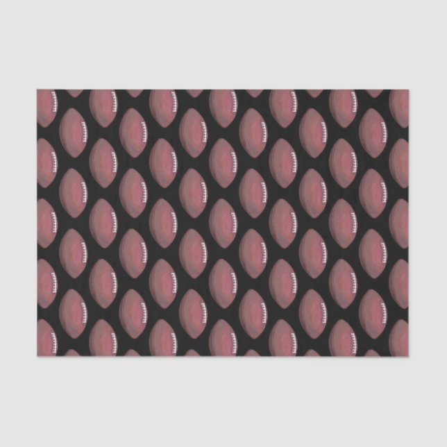 Painted Football Pattern Tissue Paper (Front)