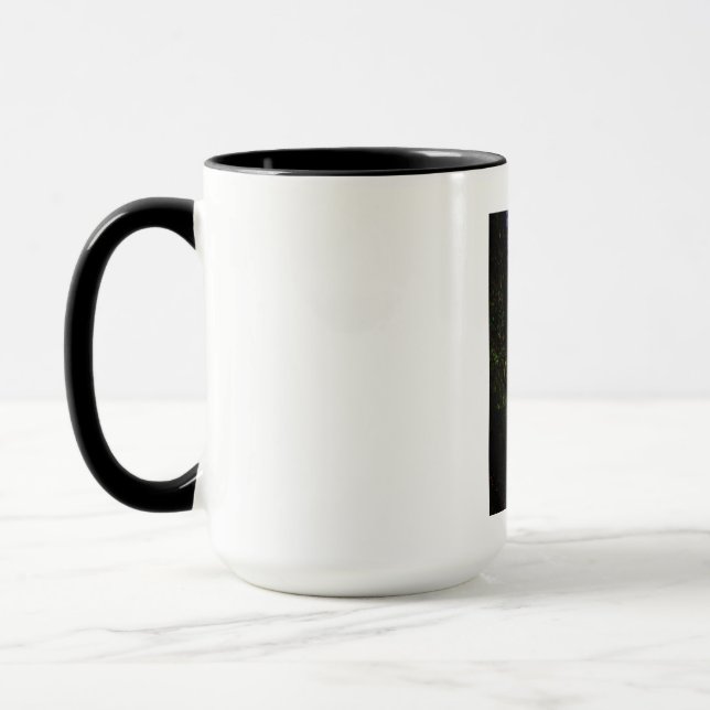 Painted Forest Autumn Blue Fog Mug (Left)