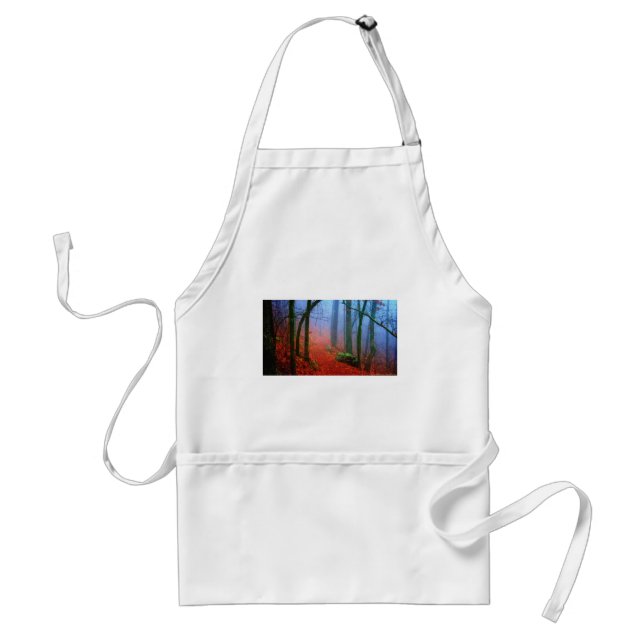 Painted Forest Autumn Blue Fog Standard Apron (Front)