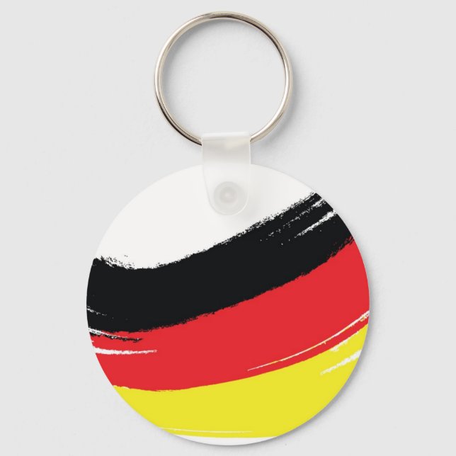 Painted german flag keychain (Front)