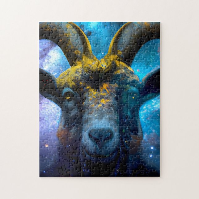 Painted Goat  Jigsaw Puzzle (Vertical)
