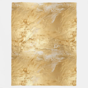 Painted Gold Fleece Blanket