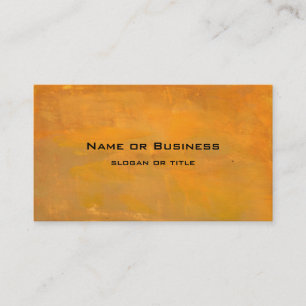 Painted Golden Grunge Abstract Business Card