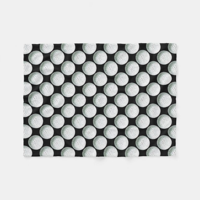Painted Golf Ball Pattern Fleece Blanket (Front (Horizontal))