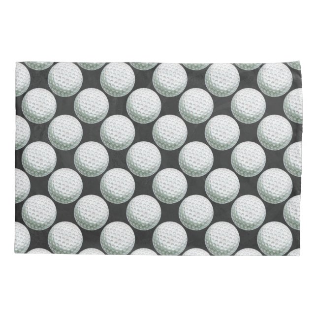 Painted Golf Ball Pattern Pillowcase (Back)